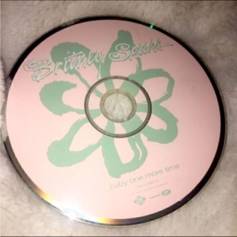 Brittany Spears Baby One More Time 90s pink Vintage CD